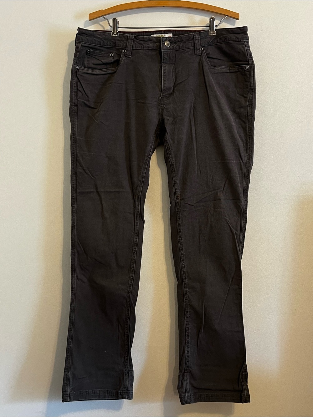 Mountain Khakis Classic Fit Mid Rise Straight Leg Stretch Pants Gray Outdoor - Picture 2 of 13